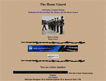 Tablet Screenshot of home-guard.org.uk